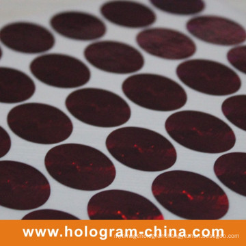 Red Laser Security Hologram Label Printing